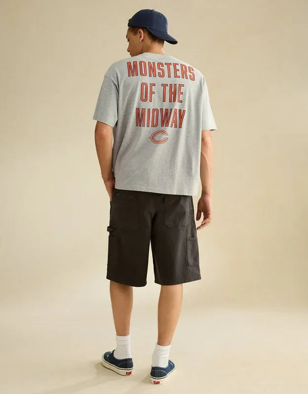 NFL Boxy Fit Chicago Bears Graphic T-Shirt