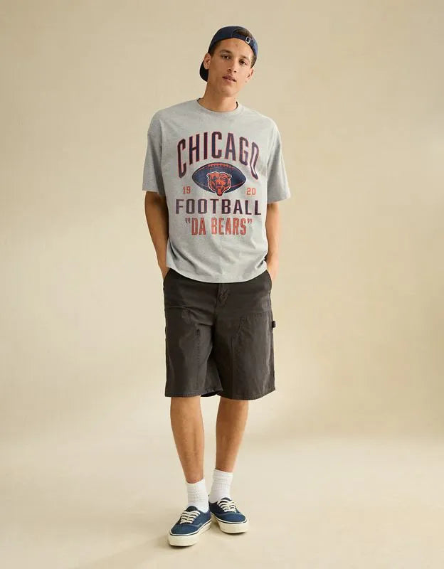 NFL Boxy Fit Chicago Bears Graphic T-Shirt
