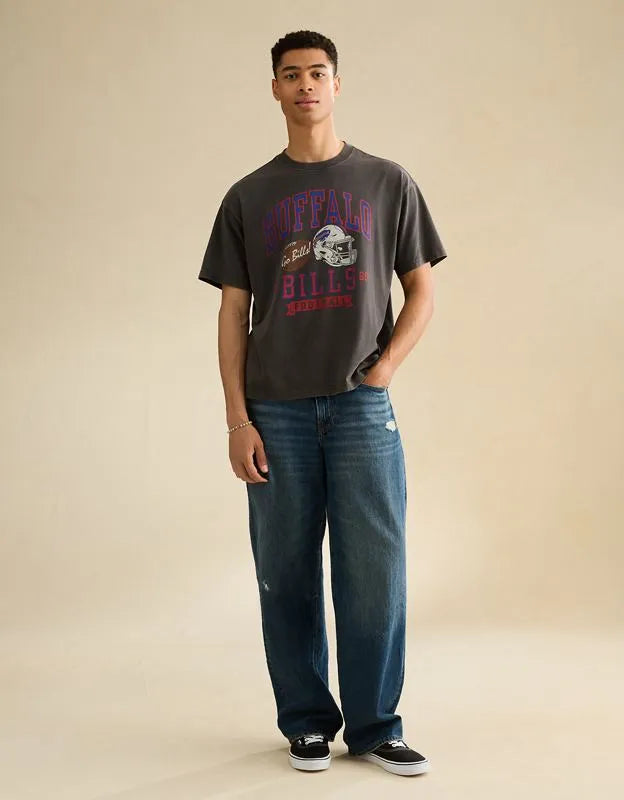 NFL Boxy Fit Buffalo Bills Graphic T-Shirt