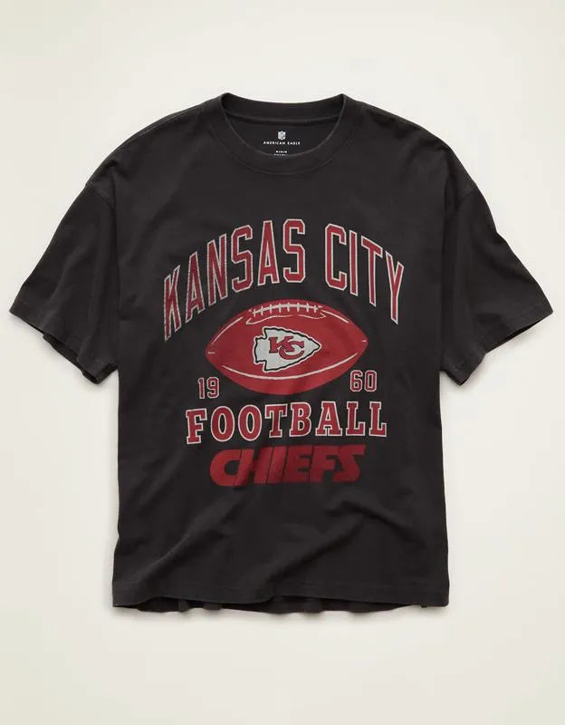 NFL Boxy Fit Kansas City Chiefs Graphic T-Shirt