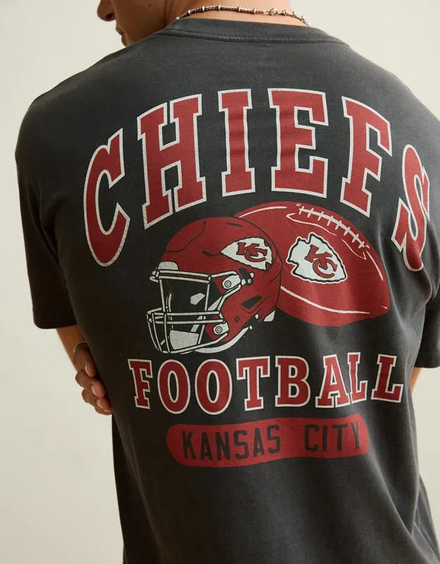 NFL Boxy Fit Kansas City Chiefs Graphic T-Shirt