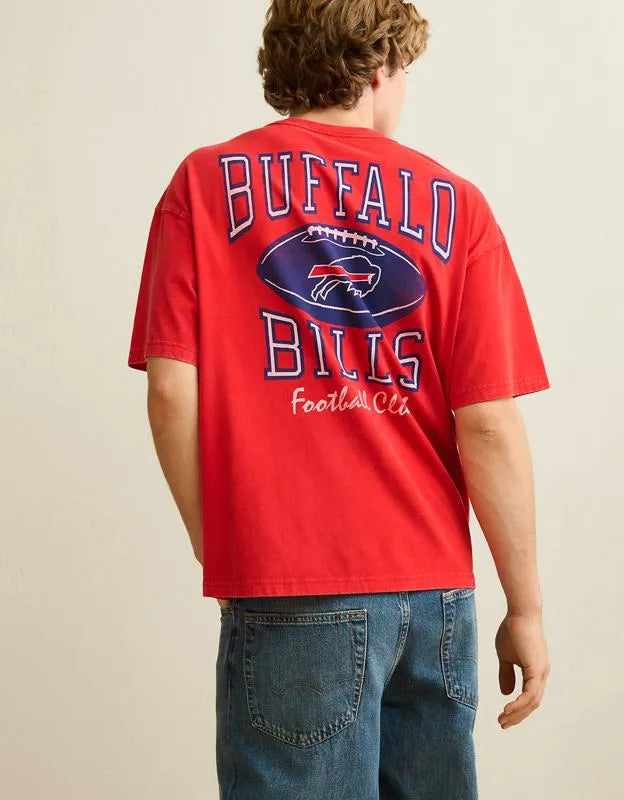 NFL Boxy Fit Buffalo Bills Graphic T-Shirt