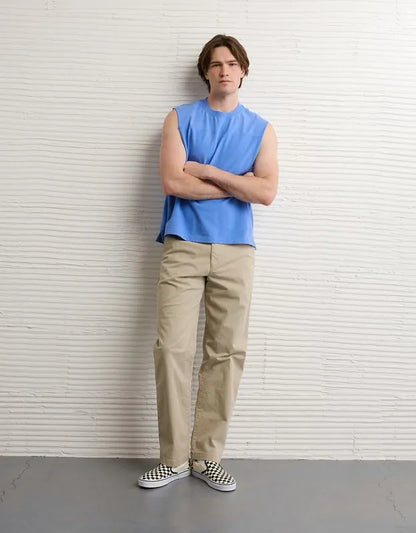 AE Boxy Fit Sueded Jersey Tank Top