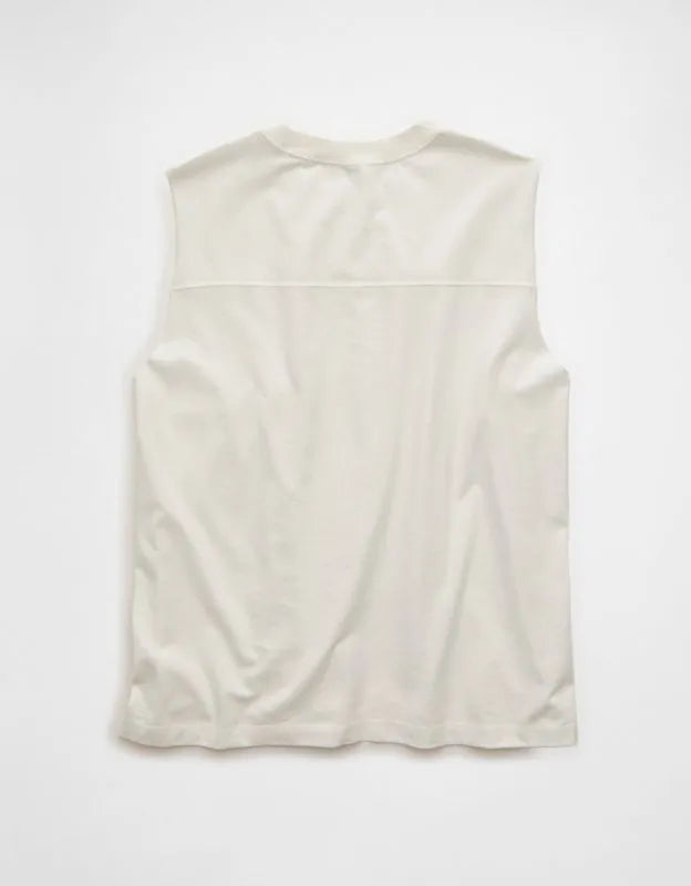 AE Boxy Fit Sueded Jersey Tank Top