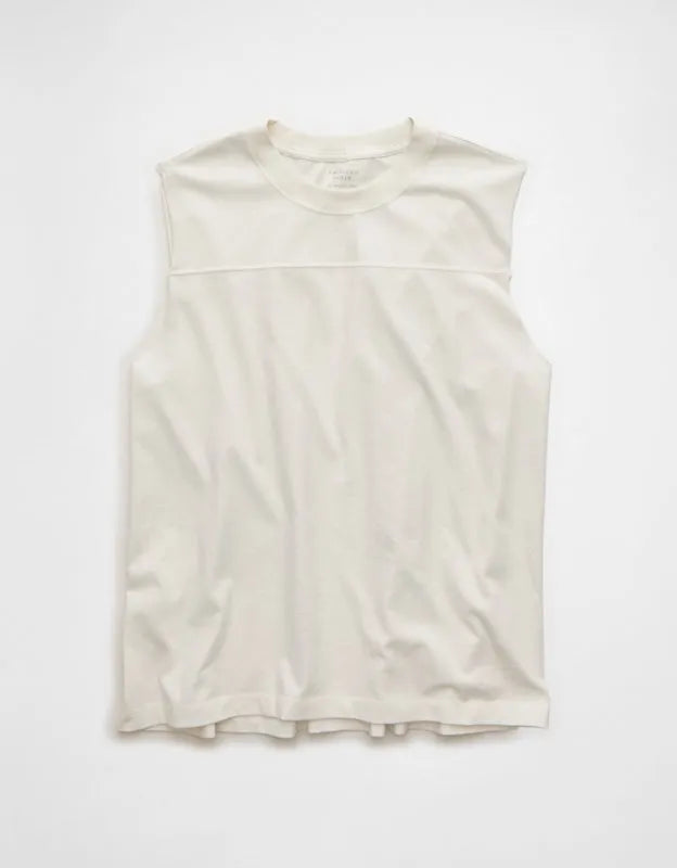 AE Boxy Fit Sueded Jersey Tank Top