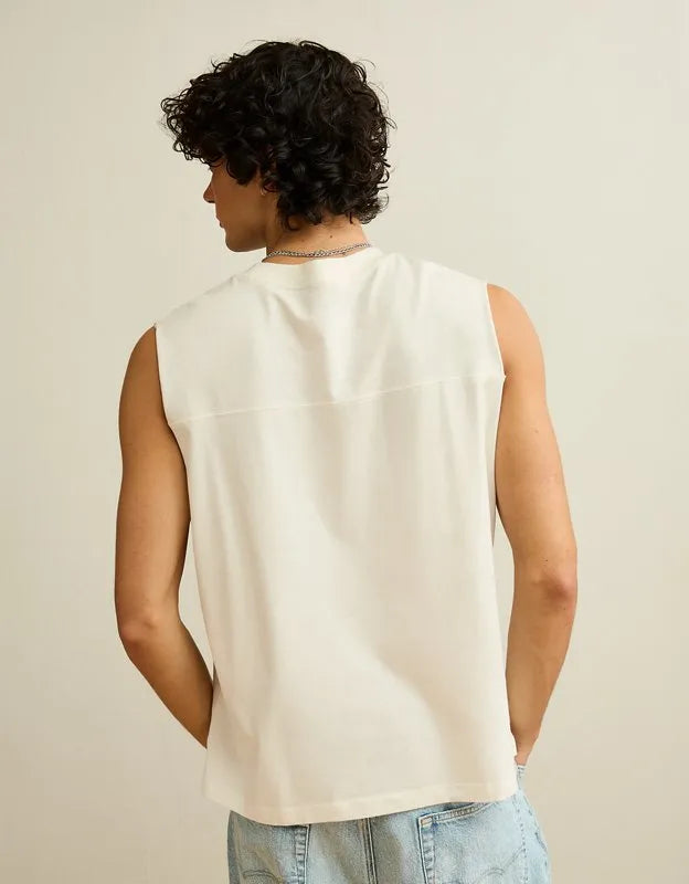 AE Boxy Fit Sueded Jersey Tank Top