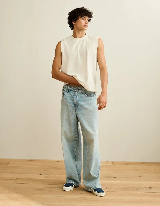 AE Boxy Fit Sueded Jersey Tank Top
