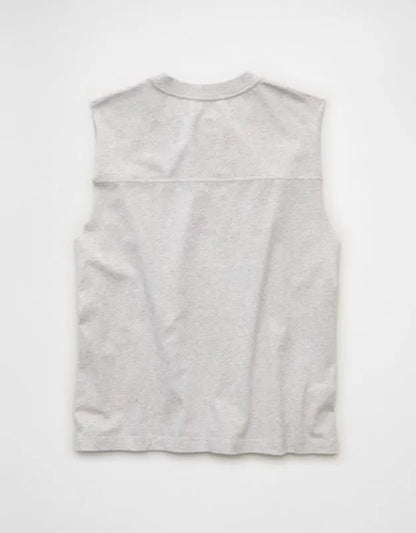 AE Boxy Fit Sueded Jersey Tank Top