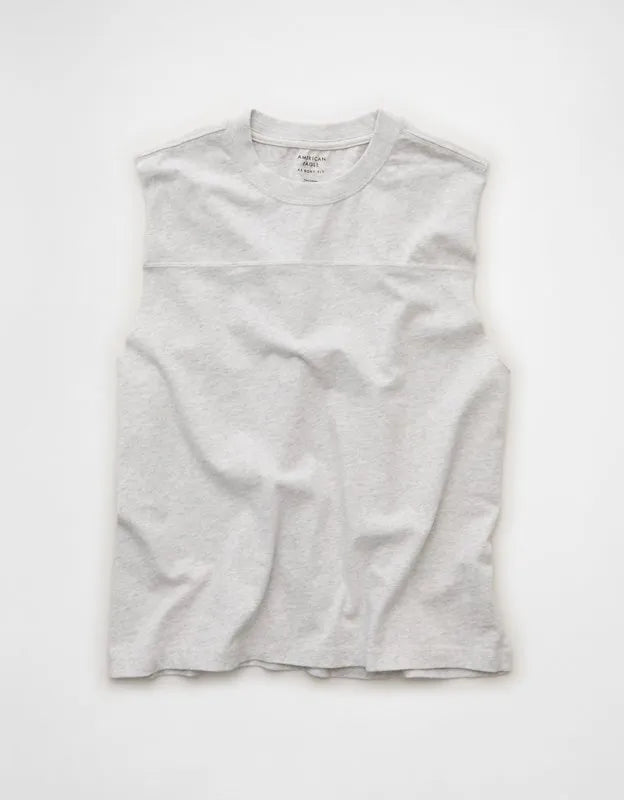 AE Boxy Fit Sueded Jersey Tank Top