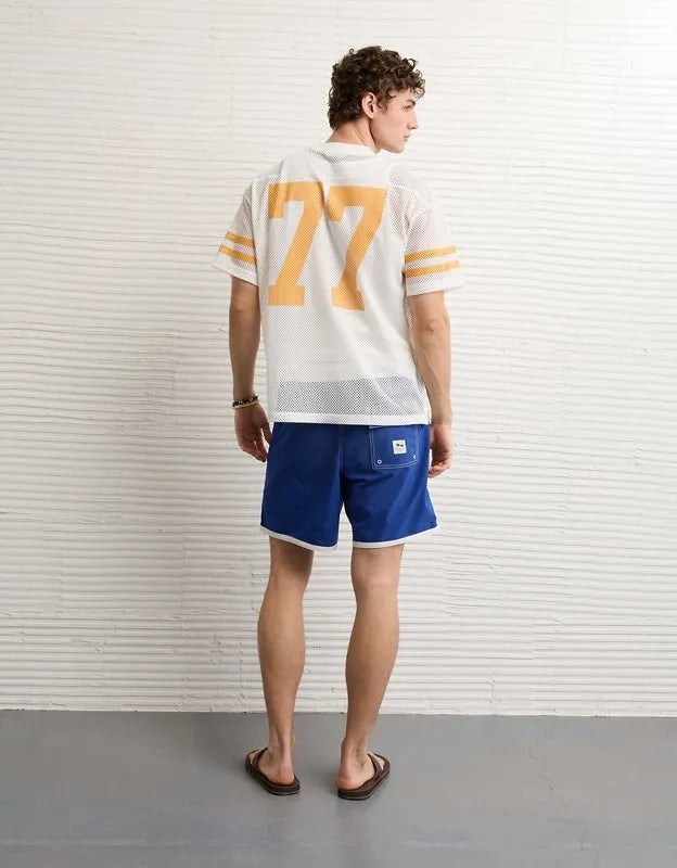 AE Boxy Fit Graphic Mesh Jersey