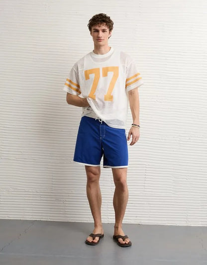 AE Boxy Fit Graphic Mesh Jersey