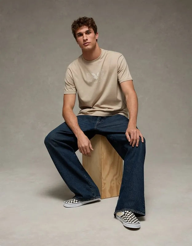 AE Standard Fit Lightweight Logo Graphic T-Shirt