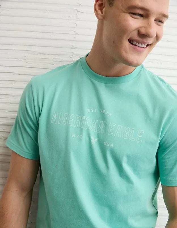 AE Standard Fit Lightweight Logo Graphic T-Shirt