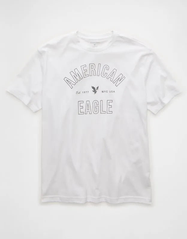 AE Standard Fit Lightweight Logo Graphic T-Shirt