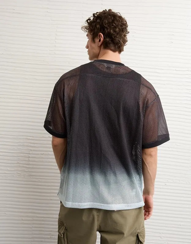 AE Boxy Fit Graphic Mesh Jersey