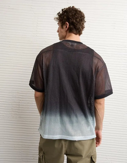 AE Boxy Fit Graphic Mesh Jersey