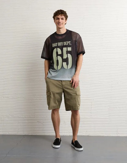 AE Boxy Fit Graphic Mesh Jersey