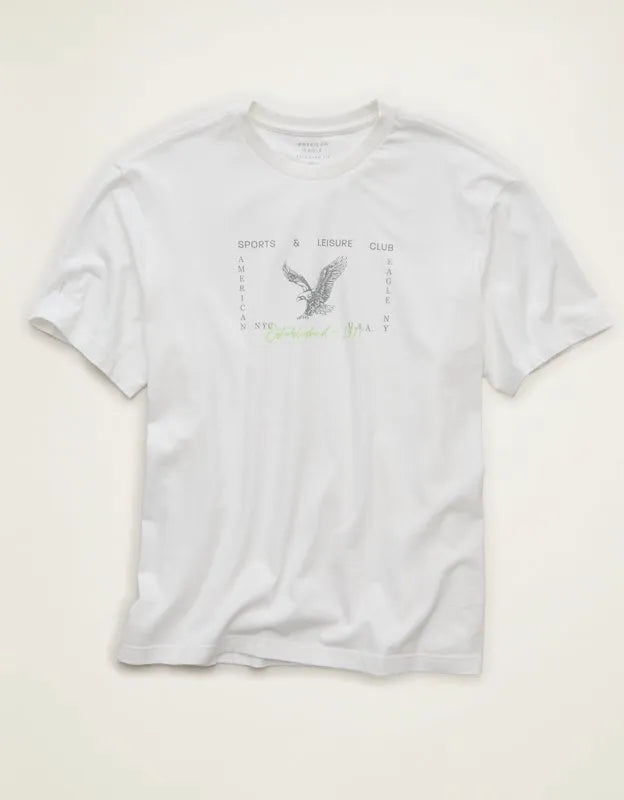 AE Boxy Fit Logo Graphic T-Shirt