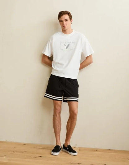 AE Boxy Fit Logo Graphic T-Shirt