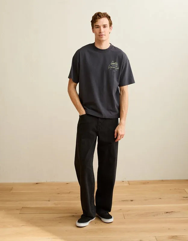 AE Boxy Fit Logo Graphic T-Shirt