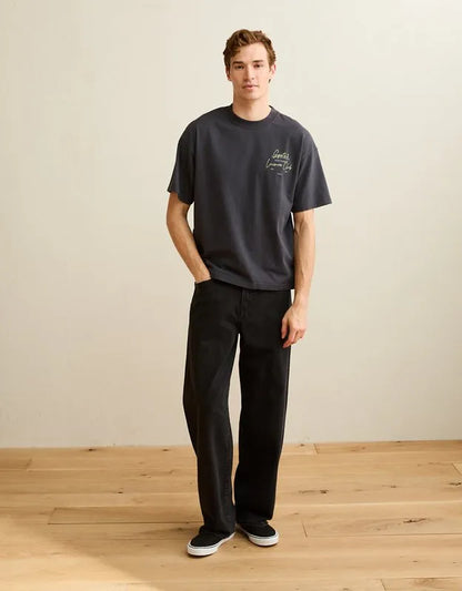 AE Boxy Fit Logo Graphic T-Shirt