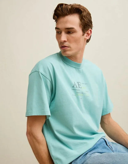 AE Boxy Fit Logo Graphic T-Shirt