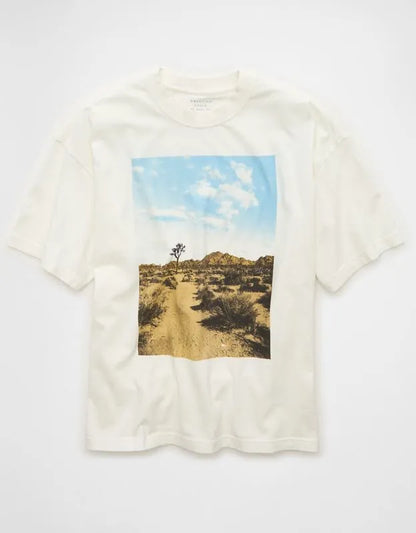 AE Boxy Fit Destination Graphic T-Shirt