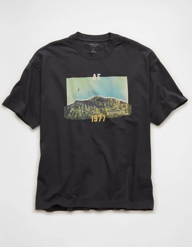 AE Boxy Fit Destination Graphic T-Shirt
