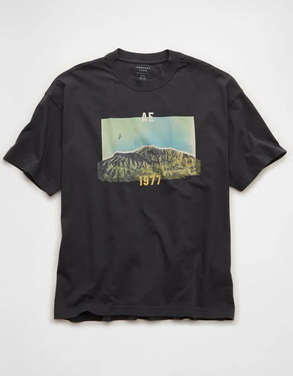 AE Boxy Fit Destination Graphic T-Shirt