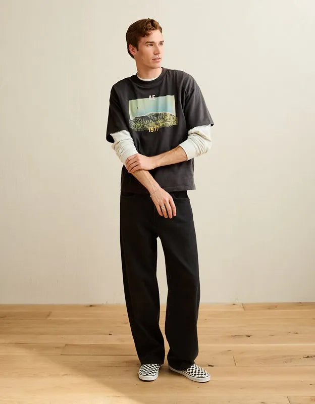 AE Boxy Fit Destination Graphic T-Shirt