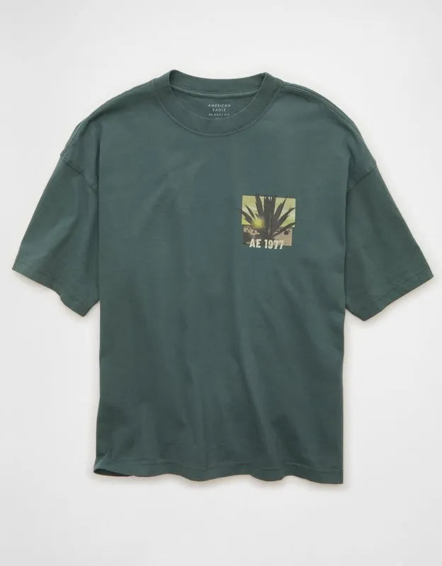 AE Boxy Fit Destination Graphic T-Shirt