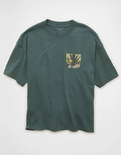 AE Boxy Fit Destination Graphic T-Shirt