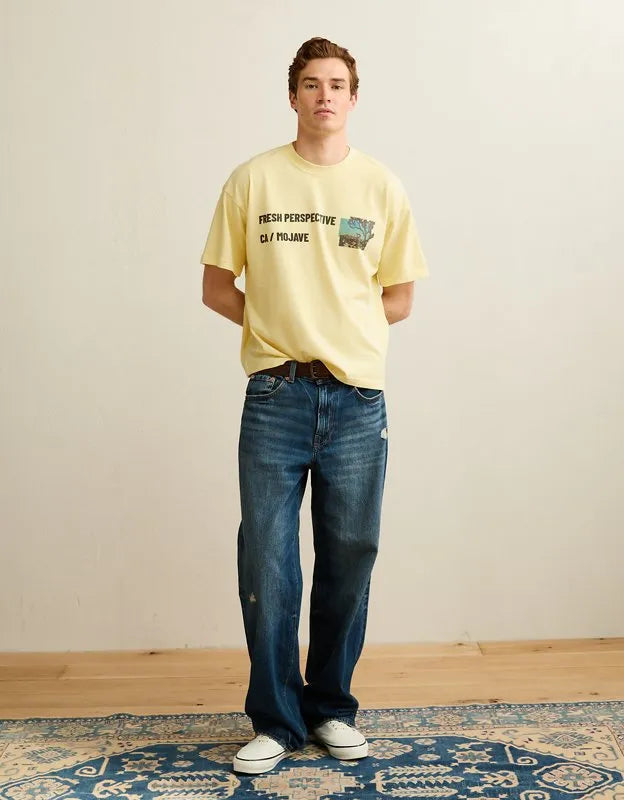 AE Boxy Fit Destination Graphic T-Shirt