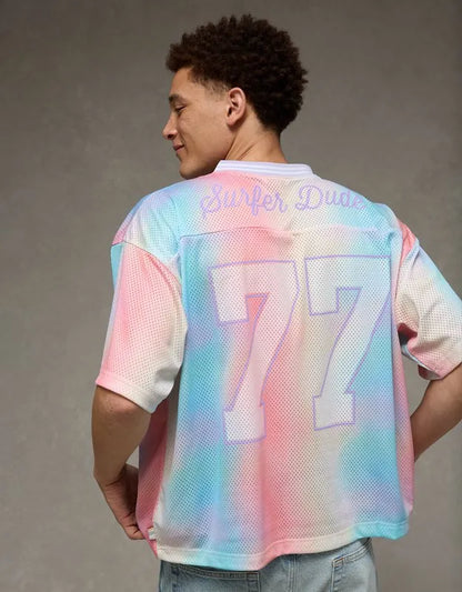AE Boxy Fit Pride Graphic Mesh Jersey