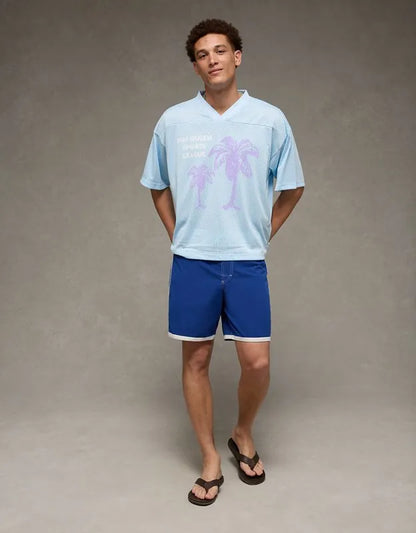 AE Boxy Fit Pride Graphic Mesh Jersey