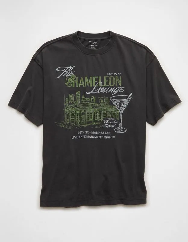 AE Boxy Fit Food Graphic T-Shirt
