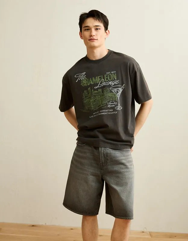 AE Boxy Fit Food Graphic T-Shirt