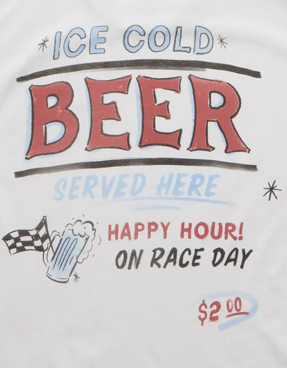 AE Boxy Fit Beer Graphic T-Shirt