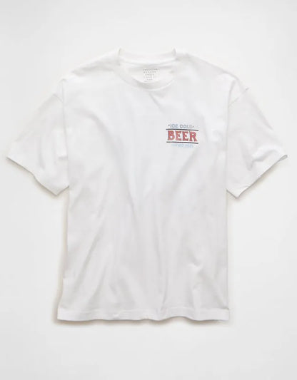 AE Boxy Fit Beer Graphic T-Shirt