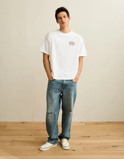 AE Boxy Fit Beer Graphic T-Shirt