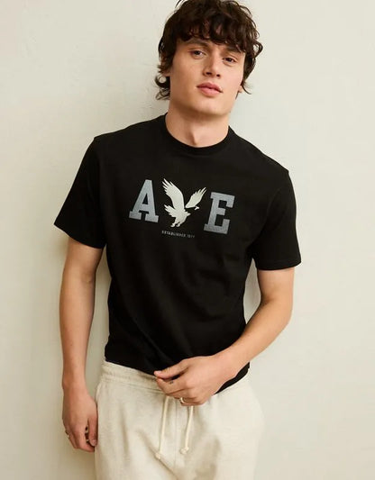 AE Standard Fit Lightweight Logo Graphic T-Shirt