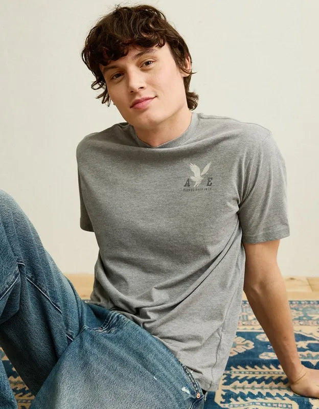 AE Standard Fit Lightweight Logo Graphic T-Shirt