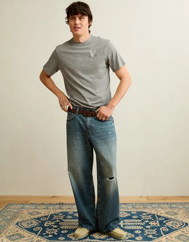 AE Standard Fit Lightweight Logo Graphic T-Shirt