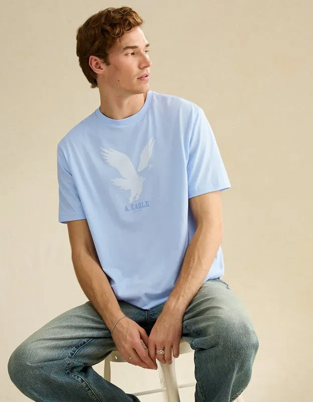 AE Standard Fit Lightweight Logo Graphic T-Shirt