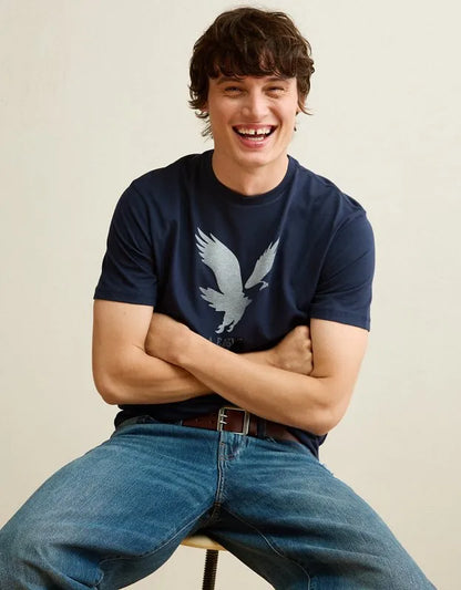 AE Standard Fit Lightweight Logo Graphic T-Shirt