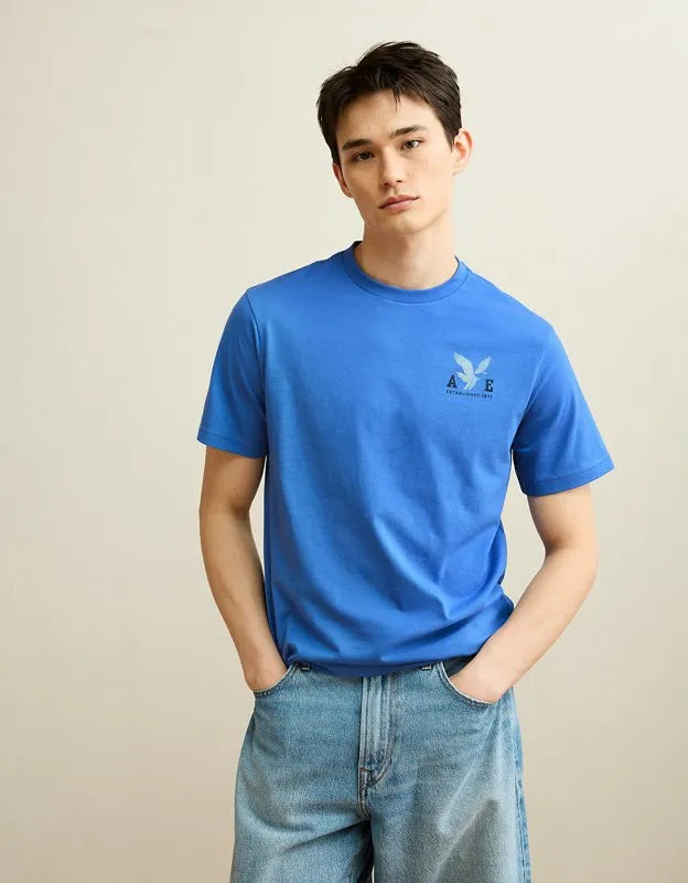 AE Standard Fit Lightweight Logo Graphic T-Shirt
