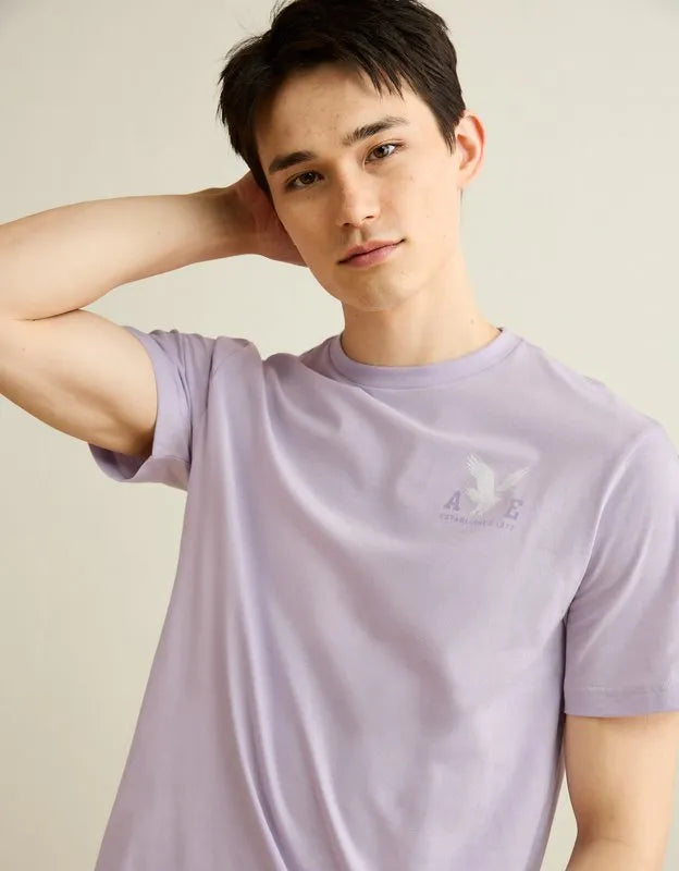 AE Standard Fit Lightweight Logo Graphic T-Shirt
