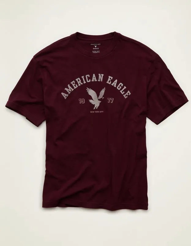 AE Standard Fit Lightweight Logo Graphic T-Shirt