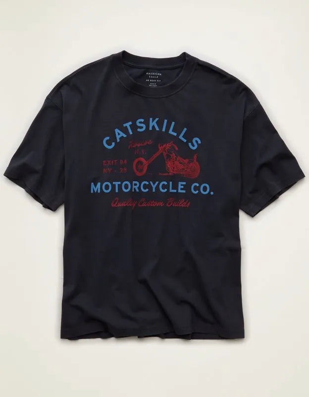 AE Boxy Fit Destination Graphic T-Shirt