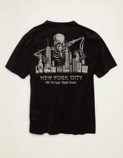 AE Standard Fit Halloween Graphic T-Shirt